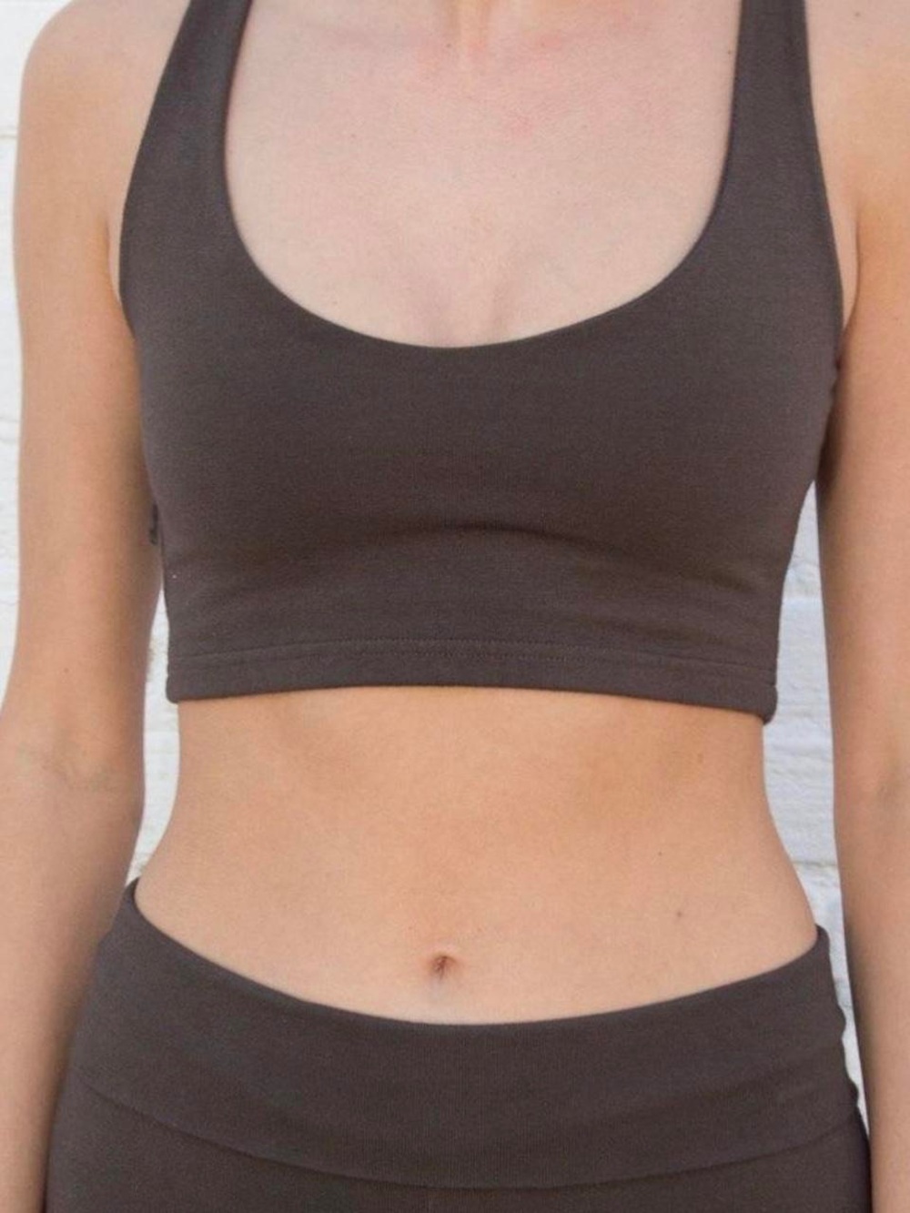 Brandy Melville Lydia Tank Dark Brown